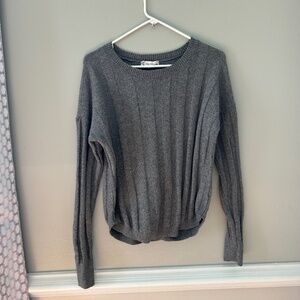 Gray Cross-back Sweater